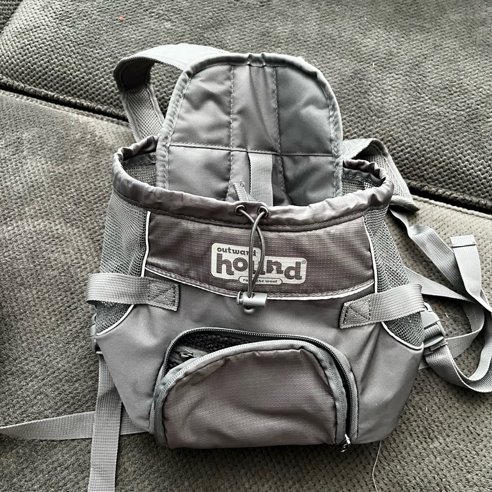 Outward Hound Gray Backpack for Men